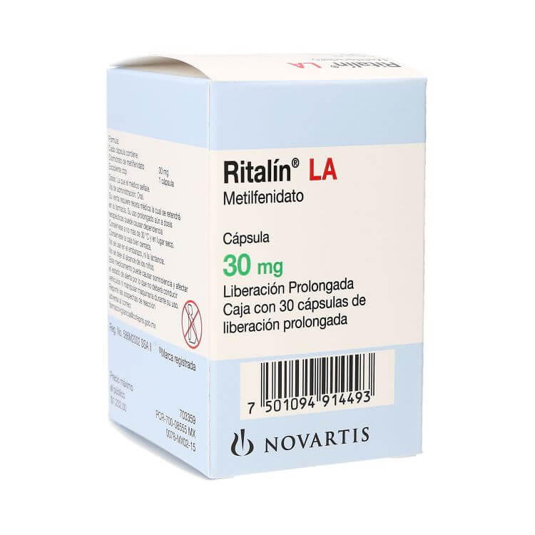 Buy Ritalin LA methylphenidate hydrochloride 30mg x 1Pack-Online at ADHD Pharmacy UK