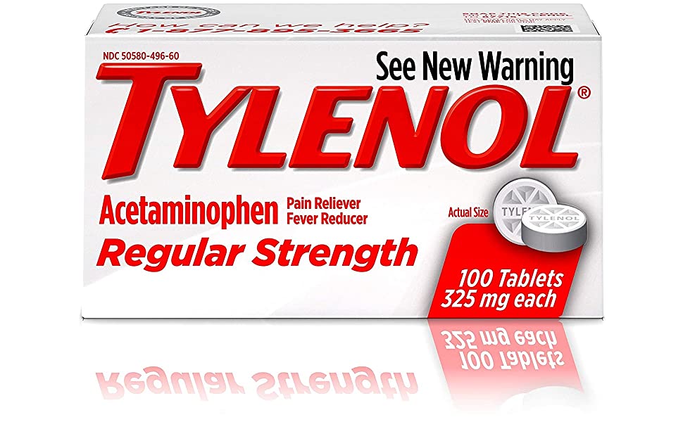 Buy Tylenol 325 mg (acetaminophen) x 1's-Online at ADHD Pharmacy UK