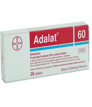 Buy Adalat (Nifedipine) 60mg  x 1's-Online at ADHD Pharmacy UK